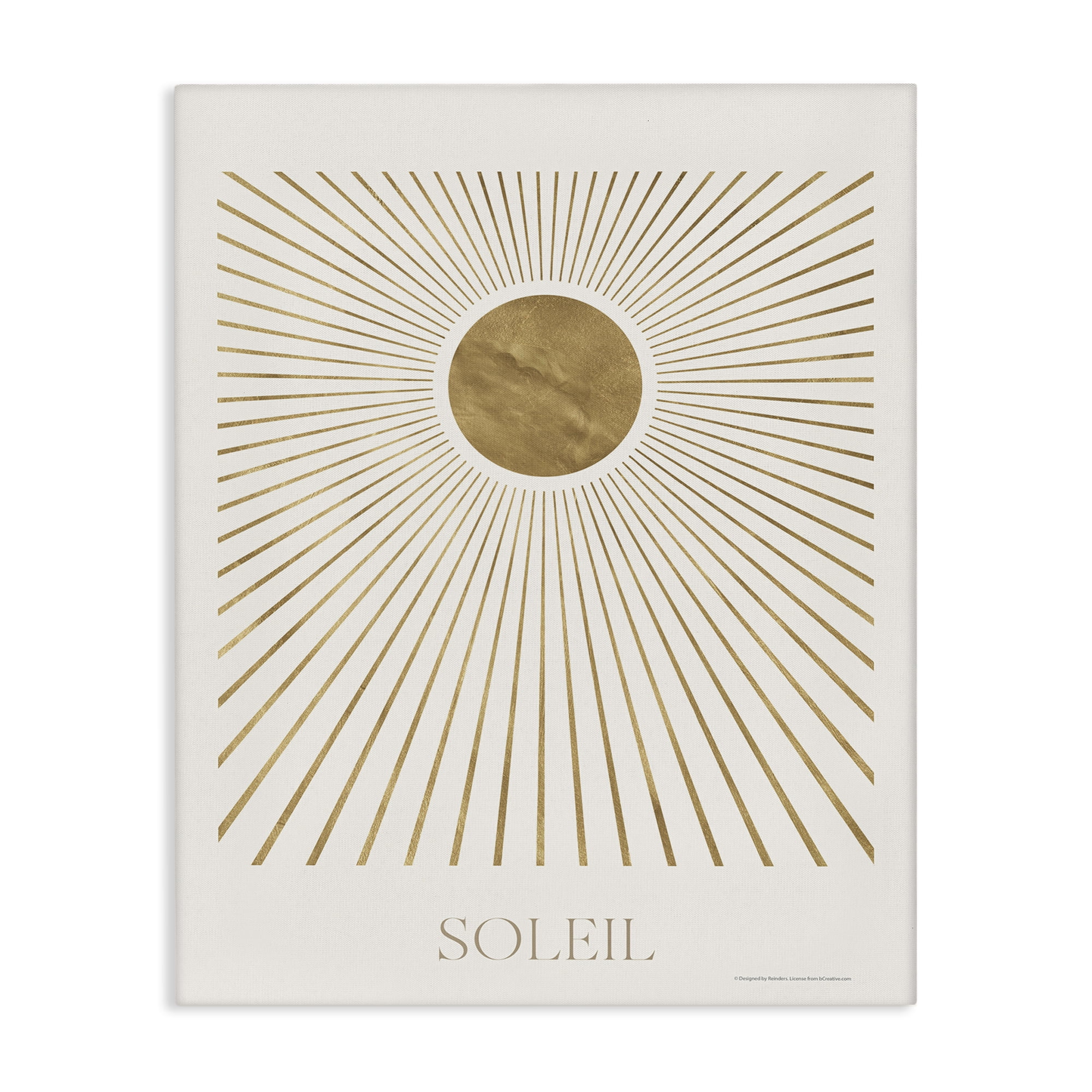 Stupell Industries Soleil Boho Sun Astrology & Stars Painting Wrapped Canvas Art Print Wall Art, 36 x 48