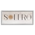 thumbnail image 1 of Stupell Industries Solero Sign Sun Shaped Typography Rustic Distressed Pattern, 30 x 13,Design by Daphne Polselli, 1 of 5