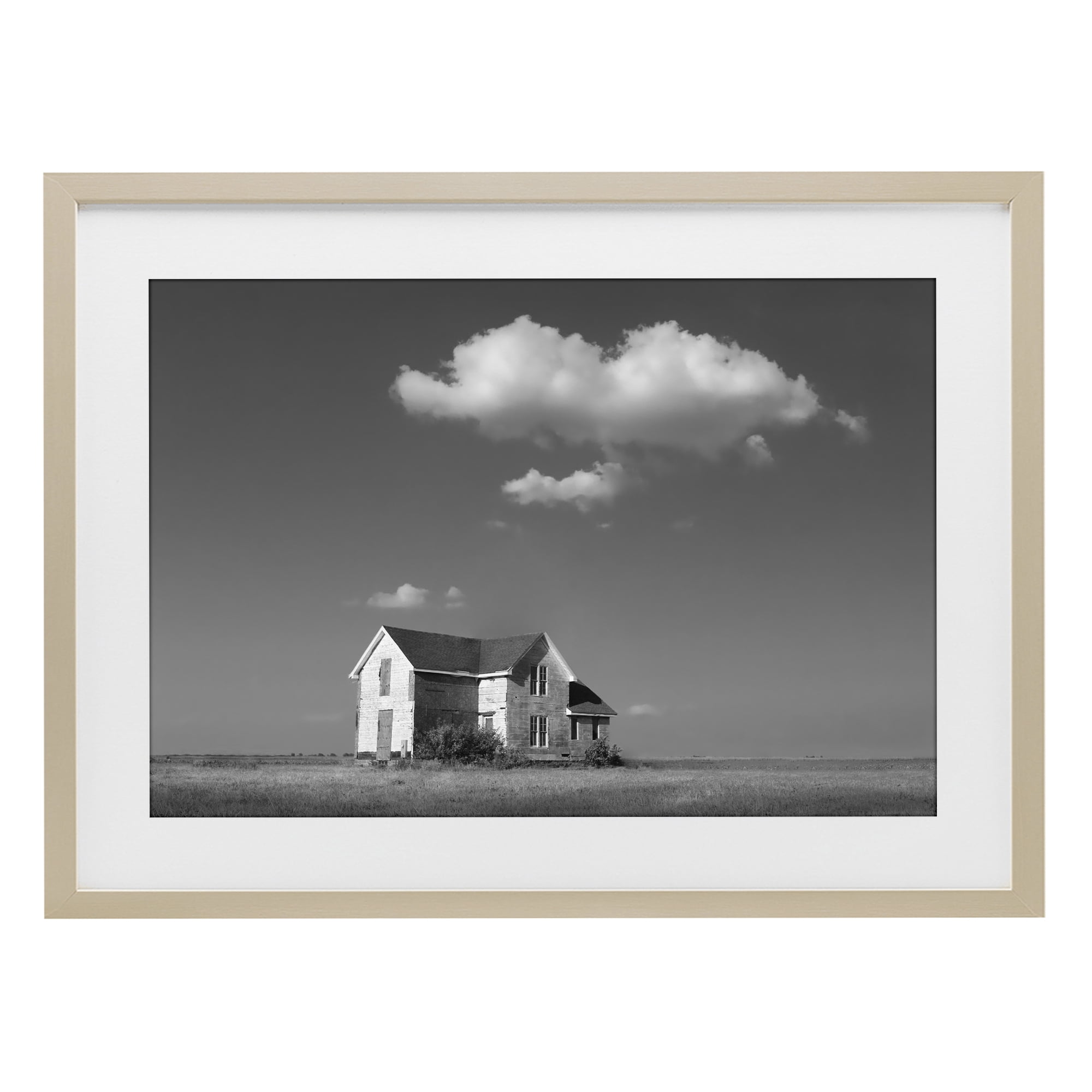 Stupell Industries Solitary Erstwhile Cottage Birch Framed Print Under Glass, design by Steve Toole