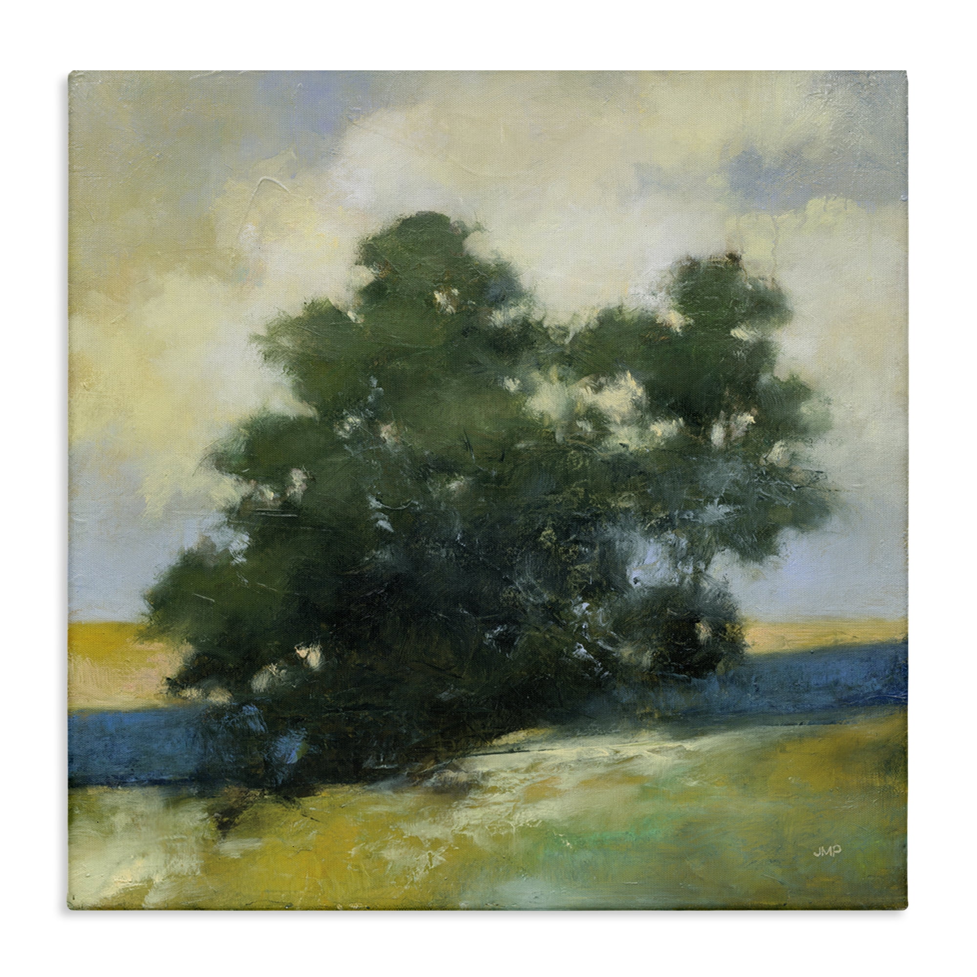 Stupell Industries Solitary Trees Landscape Landscape & Nature Painting Wrapped Canvas Art Print Wall Art, 36 x 36