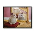 thumbnail image 1 of Stupell Industries Some Bunny Loves You Adorable Rabbit in Mirror Paintings Black Framed Art Print Wall Art, 11x14, by Lucia Heffernan, 1 of 7
