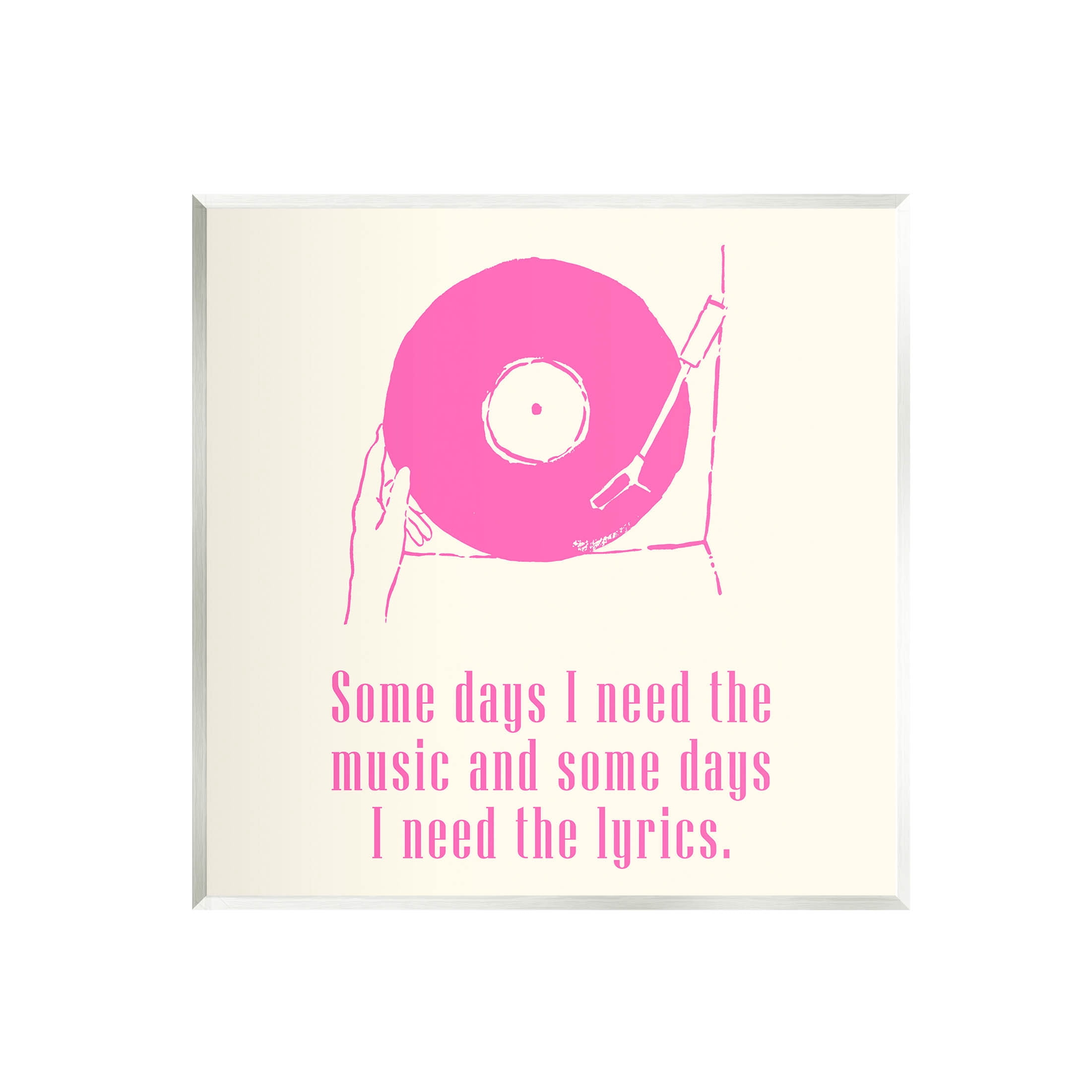 Stupell Industries Somedays Music and Lyrics Phrase Graphic Art Unframed Art Print Wall Art, Design by Melissa Wang