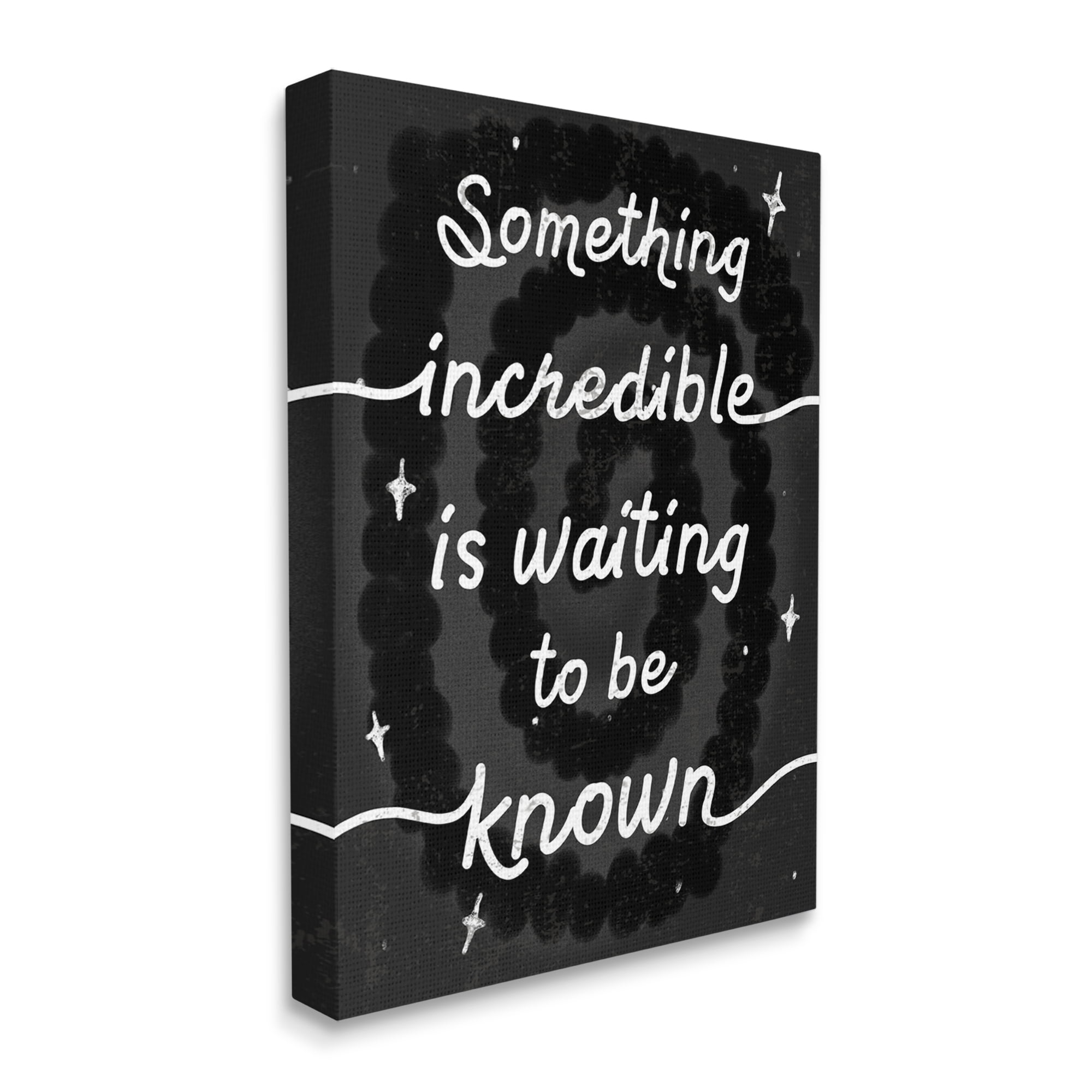 Stupell Industries Something Incredible Is Waiting Phrase Retro Spotted Spiral, 16 x 20, Designed by Daphne Polselli
