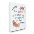 thumbnail image 1 of Stupell Industries Something Wonderful to Happen Phrase Cute Spring Birds Design by Lisa Lane, 30" x 40", 1 of 1