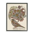 thumbnail image 1 of Stupell Industries Song Bird Complex Paisley Patterns Botanical Leaves Graphic Art Black Framed Art Print Wall Art, Design by Valentina Harper, 1 of 7
