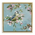 thumbnail image 1 of Stupell Industries Traditional Songbird Perched on Blooms Gold Floating Frame Canvas Art, 25 x 25, by Sally Swatland, 1 of 8