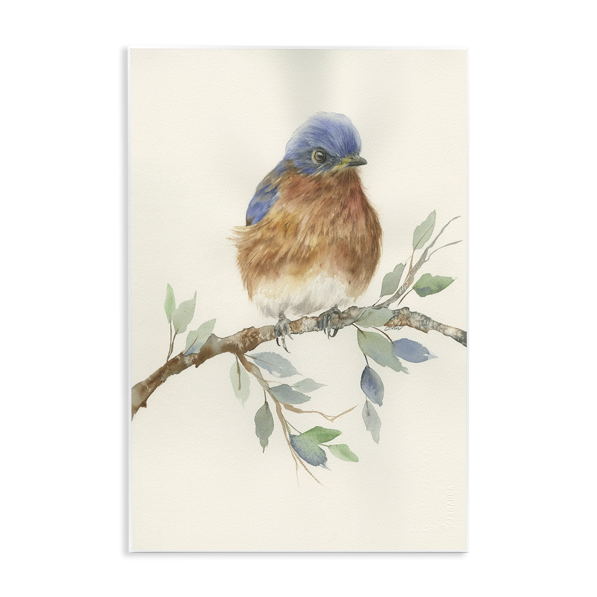 Stupell Industries Songbird Perched on Branch Wall Plaque Art, design by Cady Driver