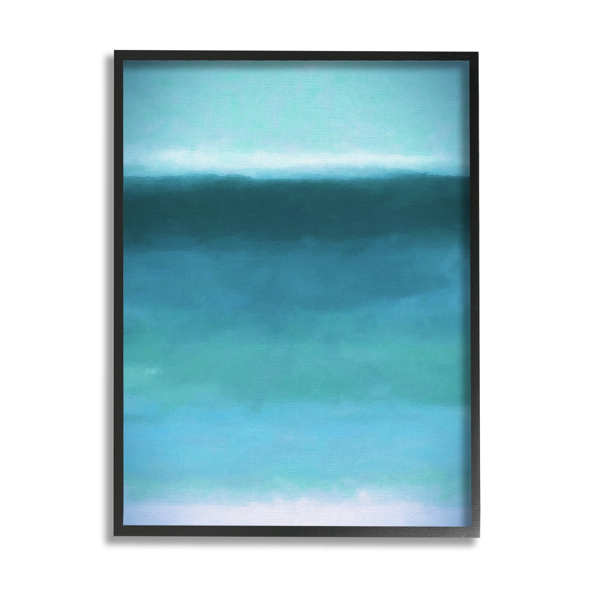 Stupell Industries Soothing Abstract Scenery Distant Ocean Sea View Painting Black Framed Art Print Wall Art, Design by Graffitee Studios
