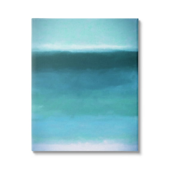 Stupell Industries Soothing Abstract Scenery Distant Ocean Sea View Painting Gallery Wrapped Canvas Print Wall Art, Design by Graffitee Studios