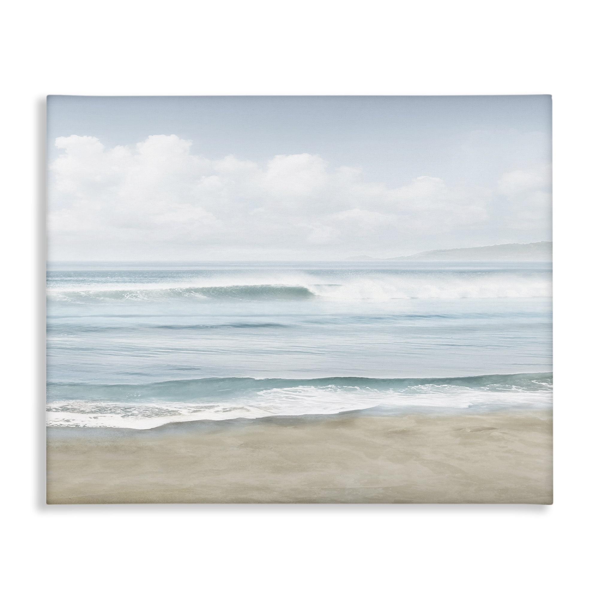 Stupell Industries Soothing Beach Waves Nautical & Beach Painting Wrapped Canvas Art Print Wall Art, 30 x 24