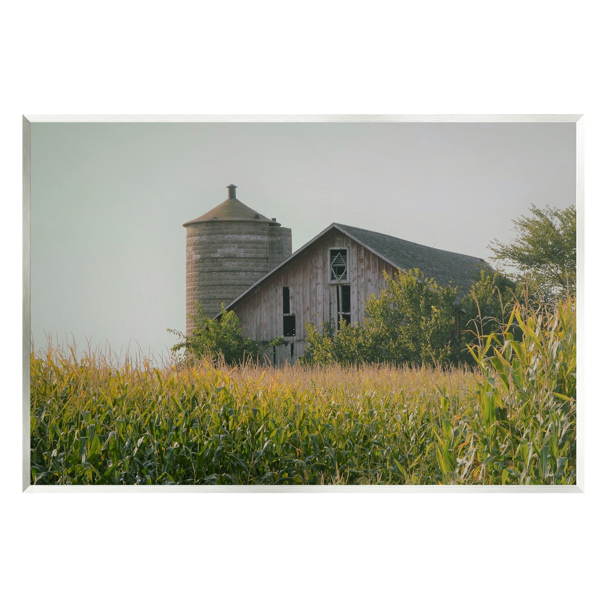 Stupell Industries Soothing Countryside Barn Clear Sky Rural Grass Photograph Unframed Art Print Wall Art, Design by Daphne Polselli