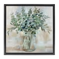 thumbnail image 1 of Stupell Industries Soothing Eucalyptus Herb Arrangement Botanical & Floral Painting Black Floater Framed Canvas Art Print Wall Art, 25 x 25, 1 of 9