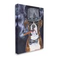 thumbnail image 1 of Stupell Industries Sophisticated Boxer Dog Portrait Top Hat Pet Canvas Wall Art, 36 x 48, Design by George Dyachenko, 1 of 1