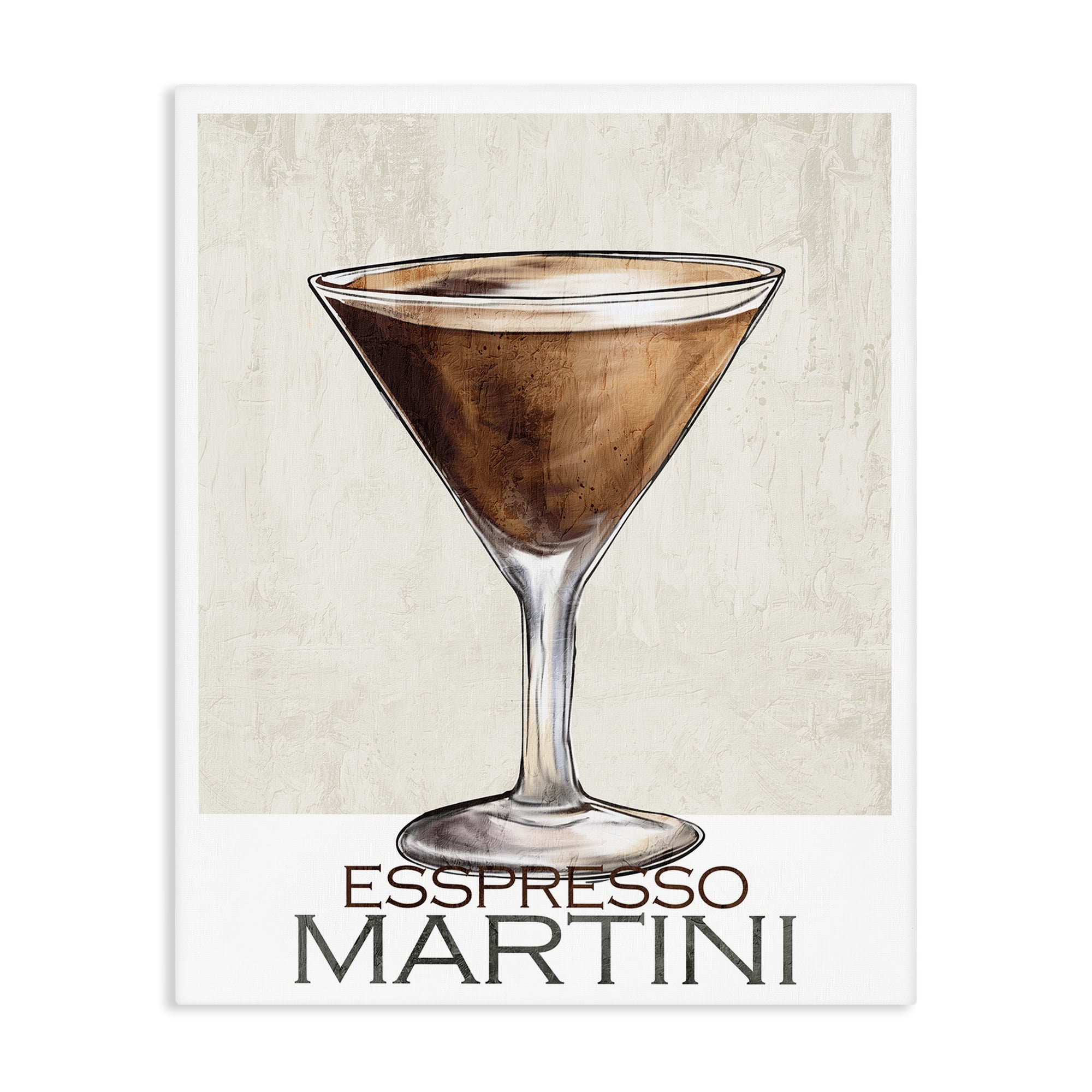 Stupell Industries Sophisticated Espresso Martini Canvas Wall Art, design by Kim Allen