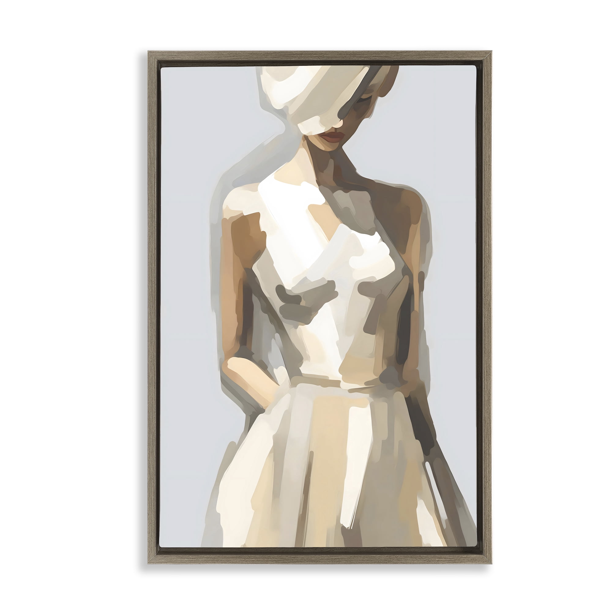 Stupell Industries Sophistication of the Muse Brown Framed Floater Canvas Wall Art, design by Creative Studio