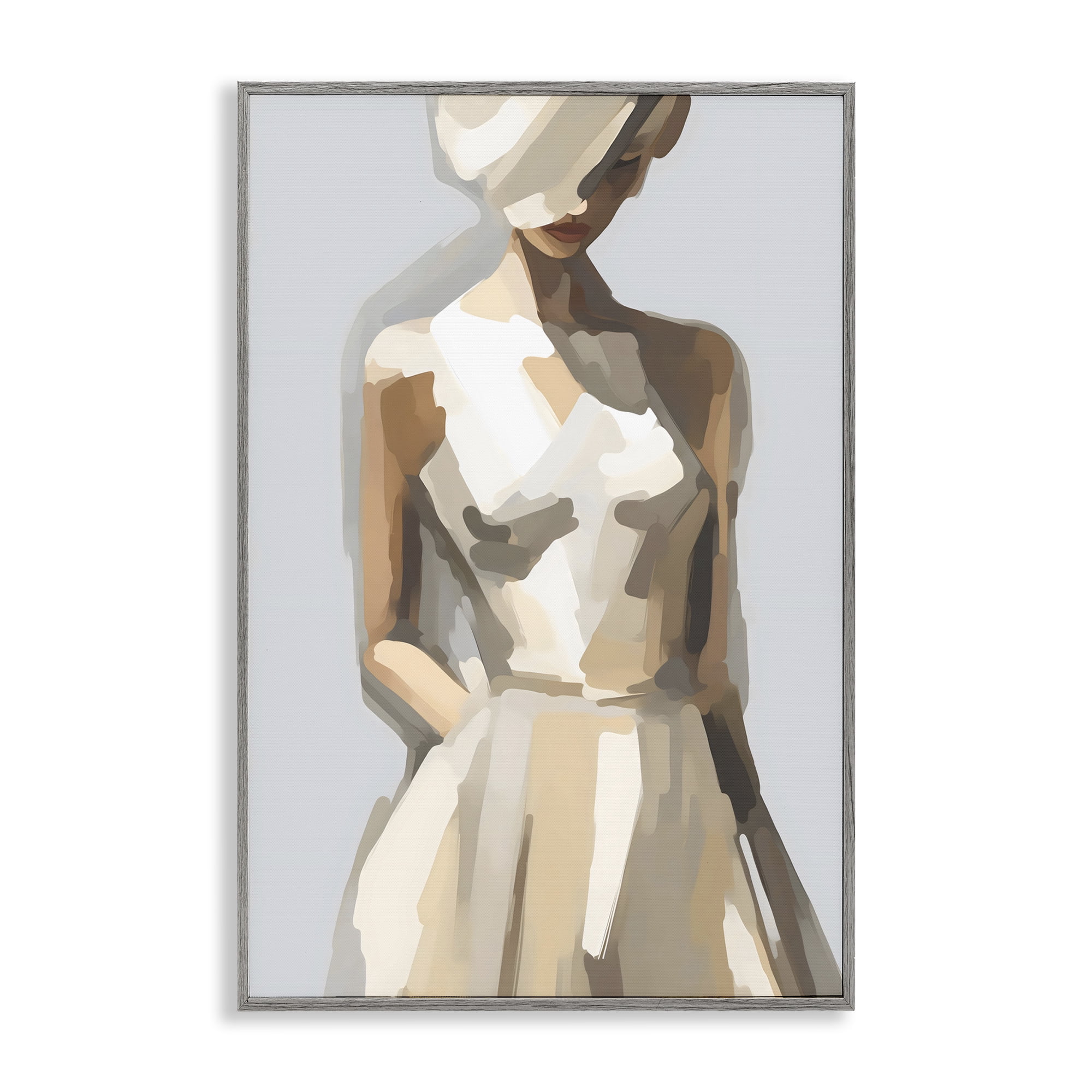 Stupell Industries Sophistication of the Muse Gray Framed Giclee Art, design by Creative Studio