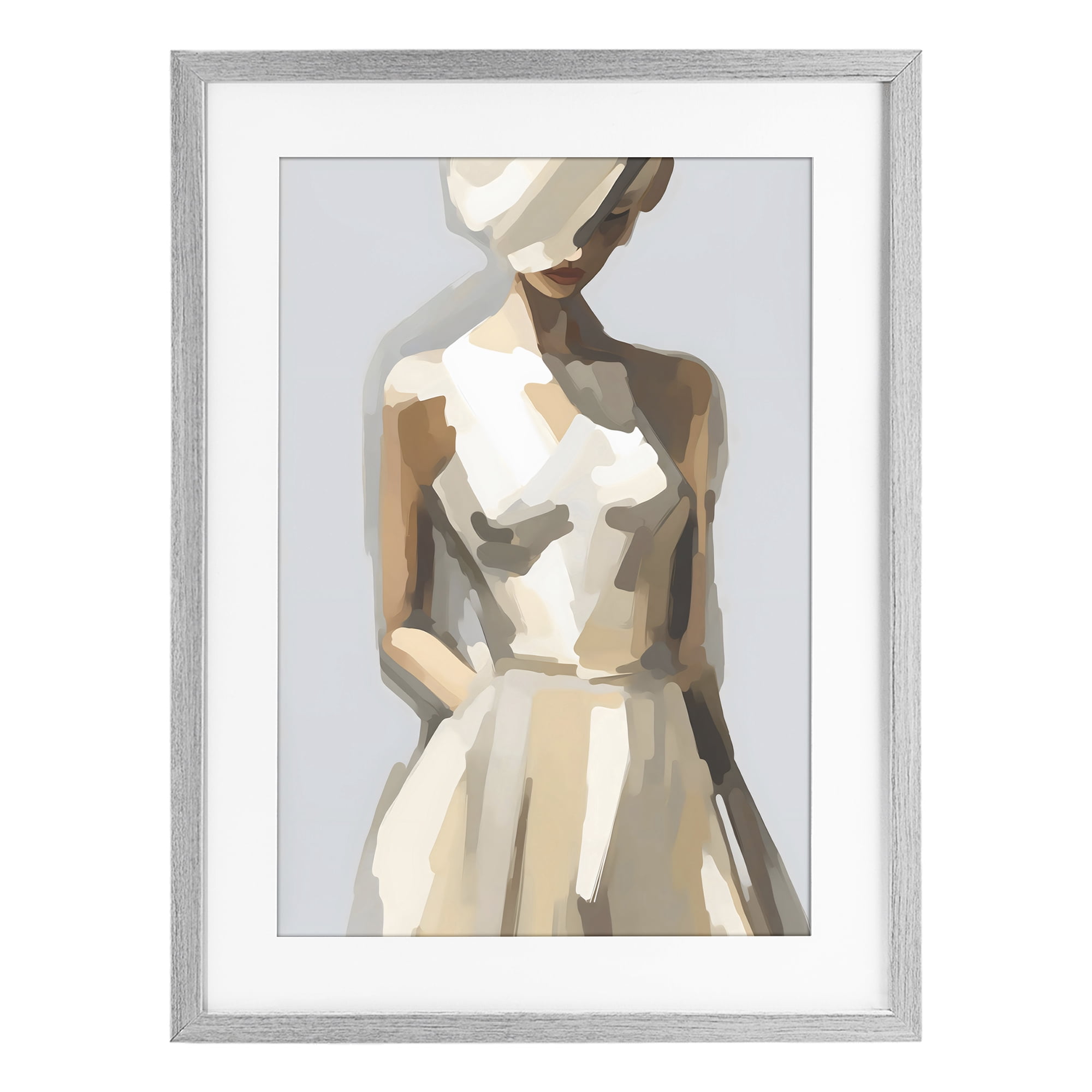Stupell Industries Sophistication of the Muse Gray Framed Print Under Glass, design by Creative Studio