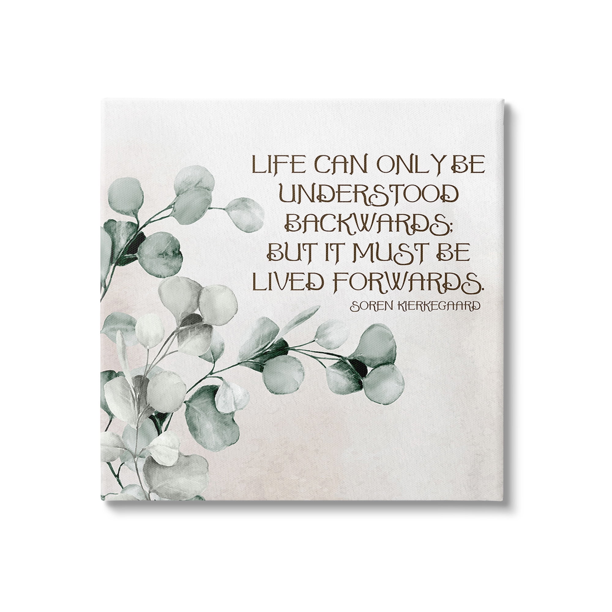 Stupell Industries Soren Kierkegaard Quote Inspirational Painting Gallery Wrapped Canvas Art Print Wall Art, 30 x 30