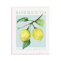 Stupell Industries Sorrento Lemon Branch Food & Beverage Painting Unframed Art Print Wall Art, 11 x 14