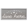 thumbnail image 1 of Stupell Industries Soulmates Live Here Phrase Romantic Inspiration Heart Trio, 30 x 13, Design by Daphne Polselli, 1 of 5