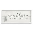 thumbnail image 1 of Stupell Industries Southern As All Get Out Alabama State Saying Typography Painting White Framed Art Print Wall Art, 10 x 24, 1 of 7