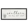 thumbnail image 1 of Stupell Industries Southern As All Get Out Sentiment Arkansas State Typography Painting Black Framed Art Print Wall Art, 10 x 24, 1 of 5