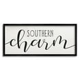 thumbnail image 1 of Stupell Industries Southern Charm Saying Minimal Bold Typography Inspirational Painting Black Framed Art Print Wall Art, 13 x 30, 1 of 7