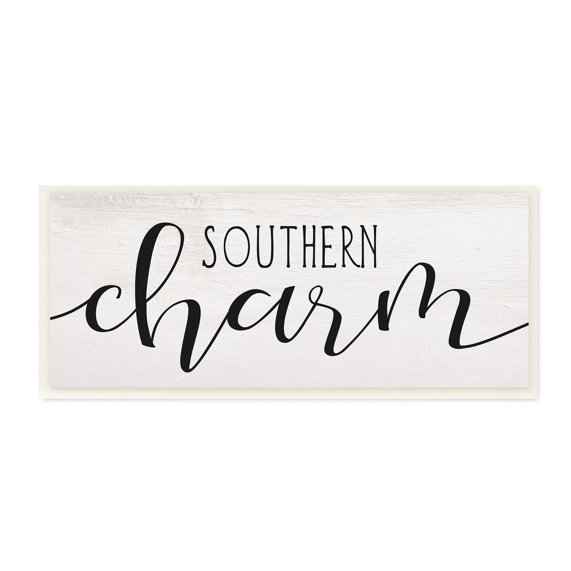 Stupell Industries Southern Charm Saying Minimal Bold Typography Inspirational Painting Unframed Art Print Wall Art, 7 x 17