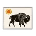 thumbnail image 1 of Stupell Industries Southwestern Bison Portrait Animals & Insects Painting Gray Framed Art Print Wall Art, 14 x 11, 1 of 9