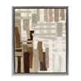thumbnail image 1 of Stupell Industries Southwestern Brown Crosshatched Pattern Gray Floating Frame Canvas Art, 17 x 21, by Amber Sterling, 1 of 7