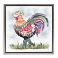 thumbnail image 1 of Stupell Industries Southwestern Cowboy Floral Hen Gray Floating Frame Canvas Art, 18 x 18, by Ziwei Li, 1 of 8