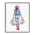 thumbnail image 1 of Stupell Industries Southwestern Cowgirl & Shopping Bags Black Framed Giclee Art, 11 x 14, by Amanda Greenwood, 1 of 8