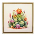 thumbnail image 1 of Stupell Industries Southwestern Desert Spring Cacti Gold Floating Frame Canvas Art, 18 x 18, by Andrea Haase, 1 of 8