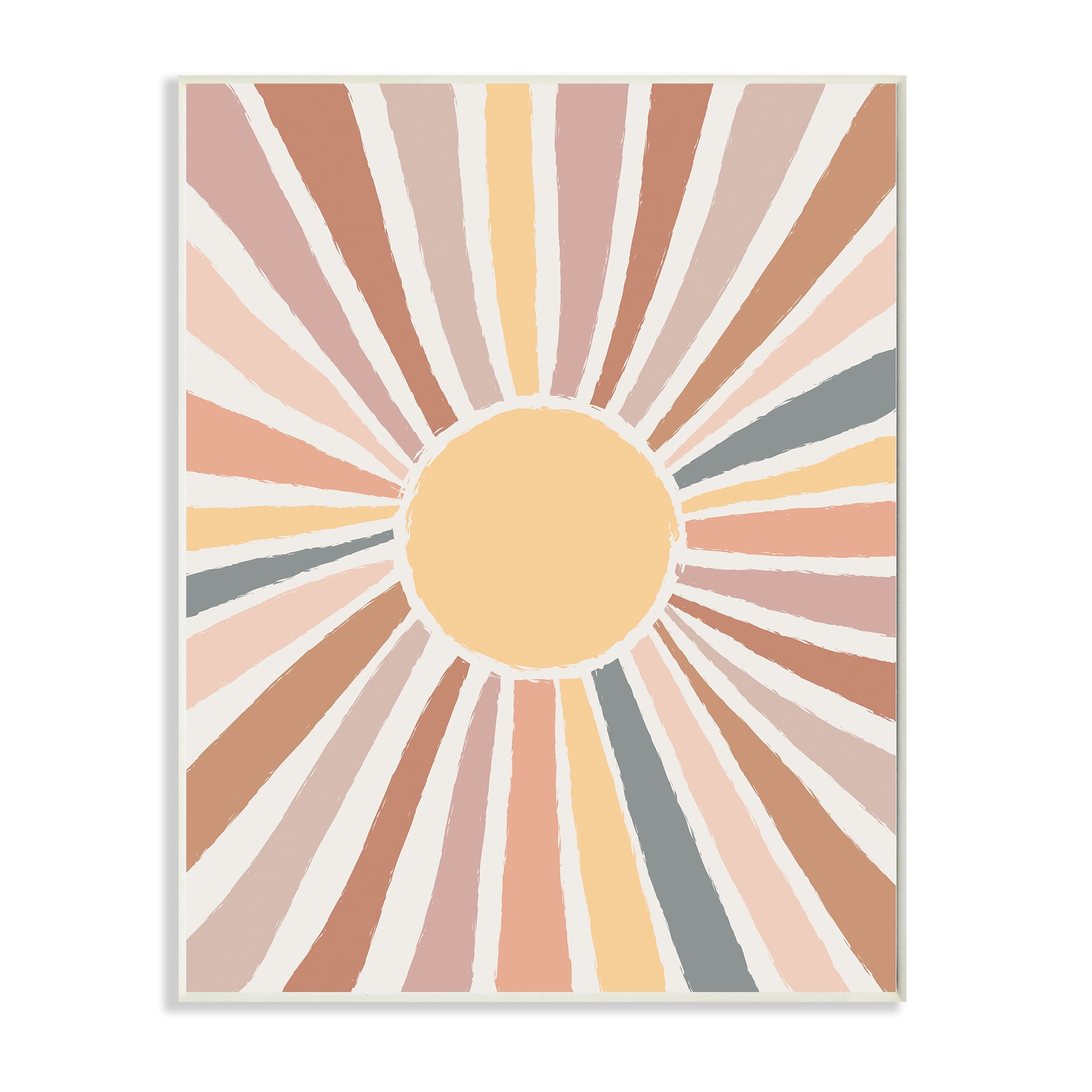 Stupell Industries Southwestern Desert Sun Striped Pattern Rays,13 x 19,Designed by Lisa Whitebutton