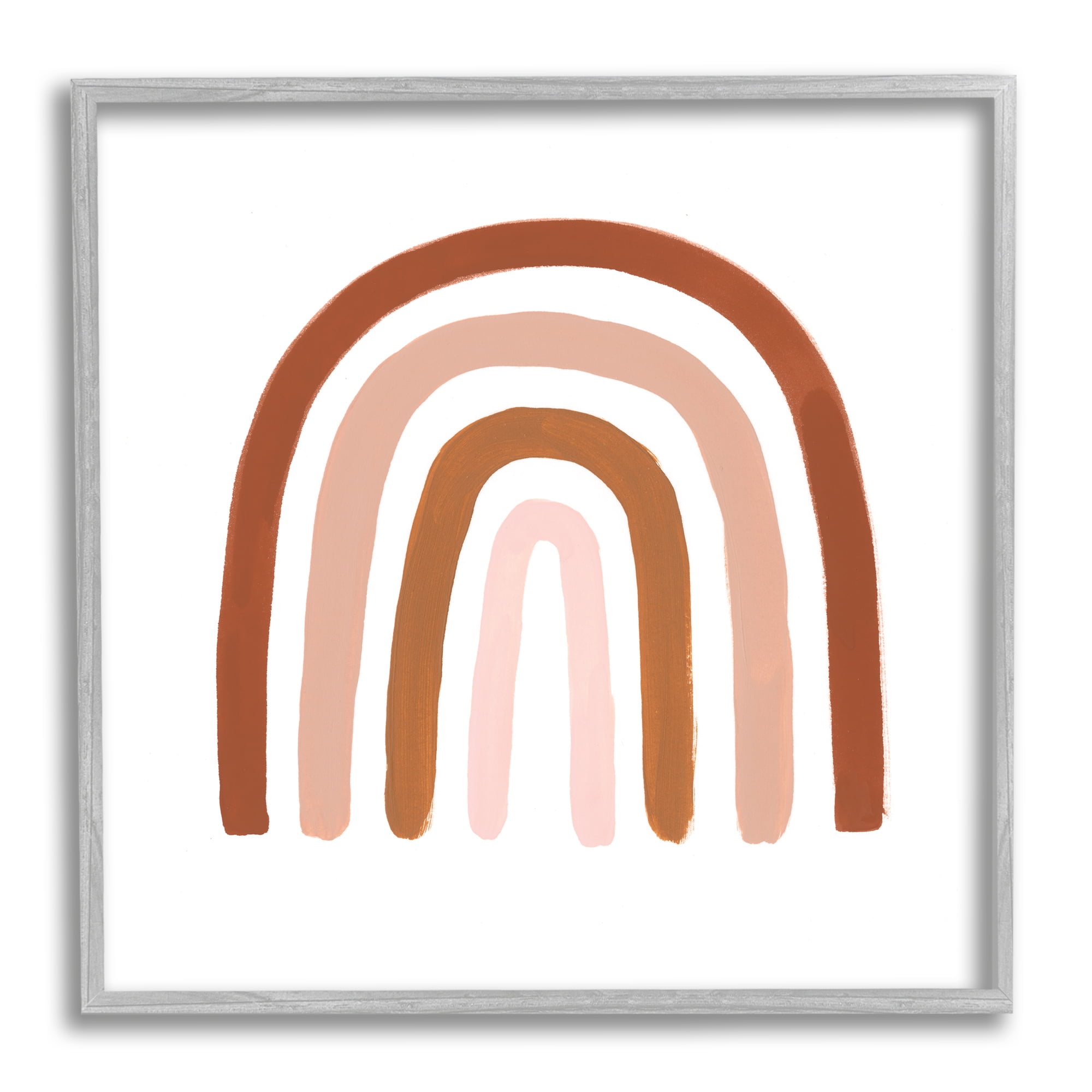 Stupell Industries Southwestern Desert Themed Rainbow Arches Pink Beige, 24 x 24, Designed by Victoria Borges