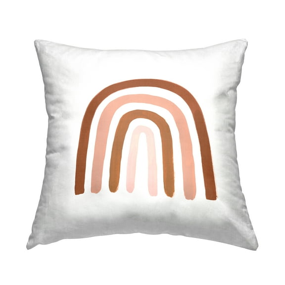 Stupell Industries Southwestern Desert Themed Rainbow Arches Pink Beige Kids Brown,18 x 7 x 18 Decorative Pillows