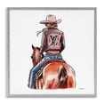 thumbnail image 1 of Stupell Industries Southwestern Equestrian Glam Cowgirl Gray Framed Giclee Art, 17 x 17, by Amanda Greenwood, 1 of 8