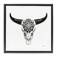 thumbnail image 1 of Stupell Industries Southwestern Fashion Brand Cow Skull Black Floating Frame Canvas Art, 18 x 18, by Amanda Greenwood, 1 of 8