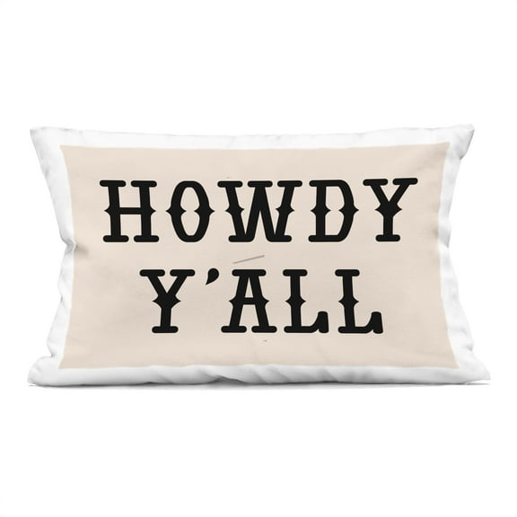 Stupell Industries Southwestern Howdy Y'all Design by Daniela Santiago Throw Pillow