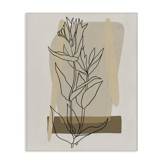 Stupell Industries Southwestern Plant Leaves Botanical & Floral Painting Gallery Wrapped Canvas Art Print Wall Art, 16 x 20