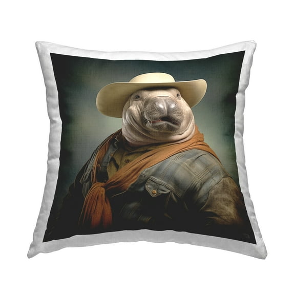 Stupell Industries Southwestern Sea Life Portrait Decorative Printed Throw Pillow Design by RB