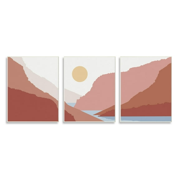 Stupell Industries Southwestern Stream Flowing Mountain Landscape Collage , 13 x 19, Design by Urban Epiphany
