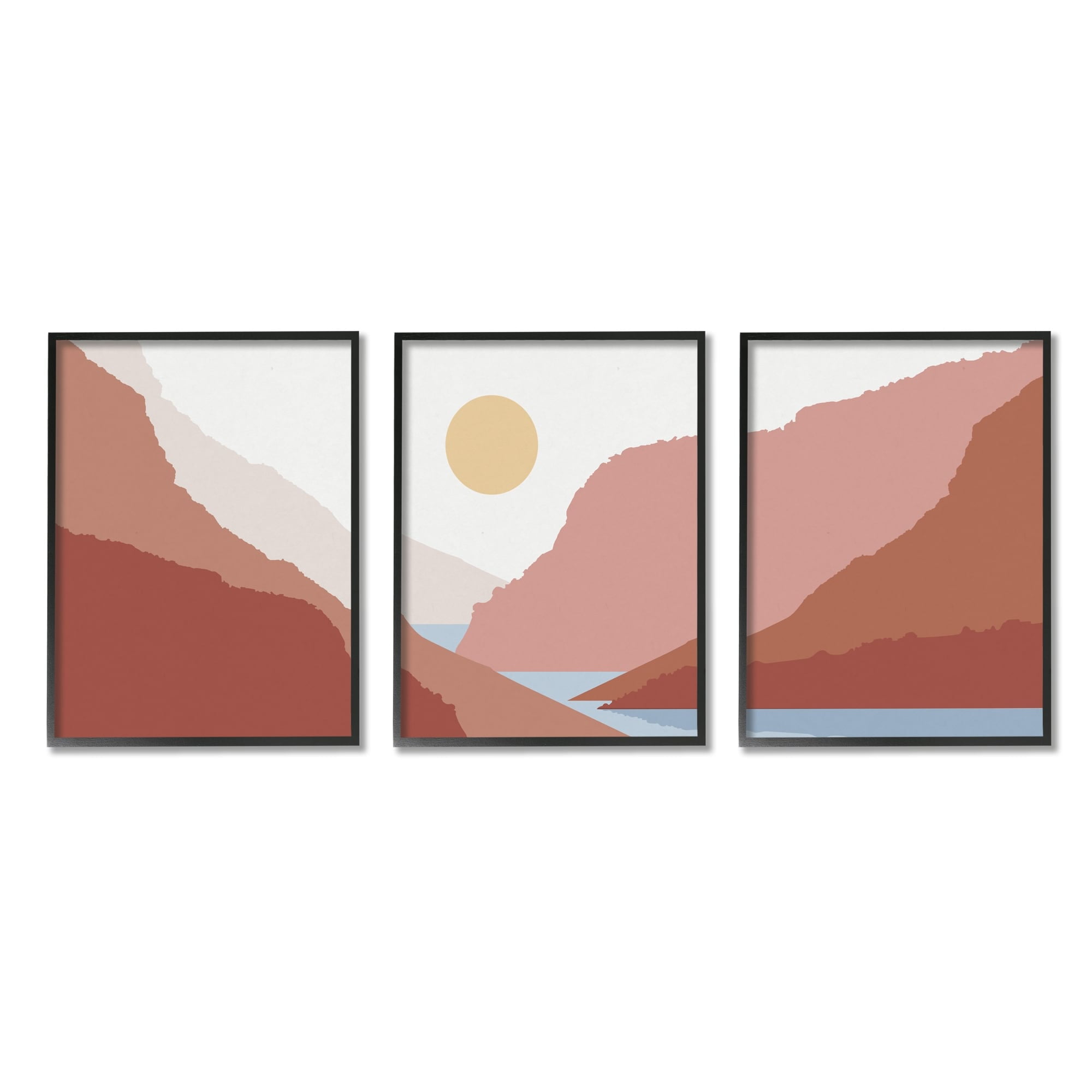 Stupell Industries Southwestern Stream Flowing Mountain Landscape Collage , 16 x 20, Design by Urban Epiphany