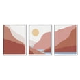 thumbnail image 1 of Stupell Industries Southwestern Stream Flowing Mountain Landscape Collage Graphic Art White Framed Art Print Wall Art Set of 3, 11x14, by Urban Epiphany, 1 of 5