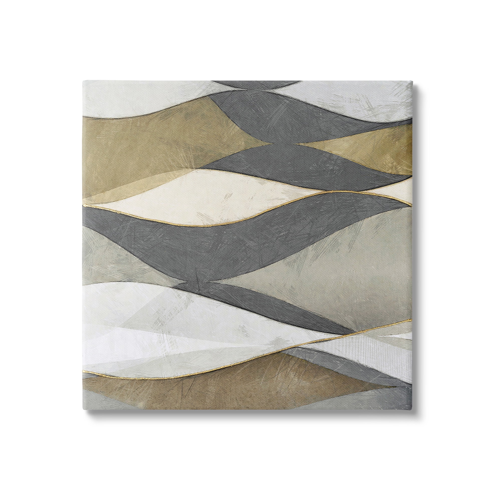 Stupell Industries Southwestern Striped Abstract Abstract Painting Gallery Wrapped Canvas Art Print Wall Art, 30 x 30