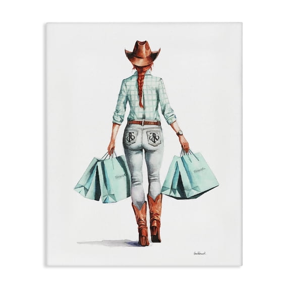 Stupell Industries Southwestern Trendy Country Cowgirl Canvas Art, 16 x 20, by Amanda Greenwood