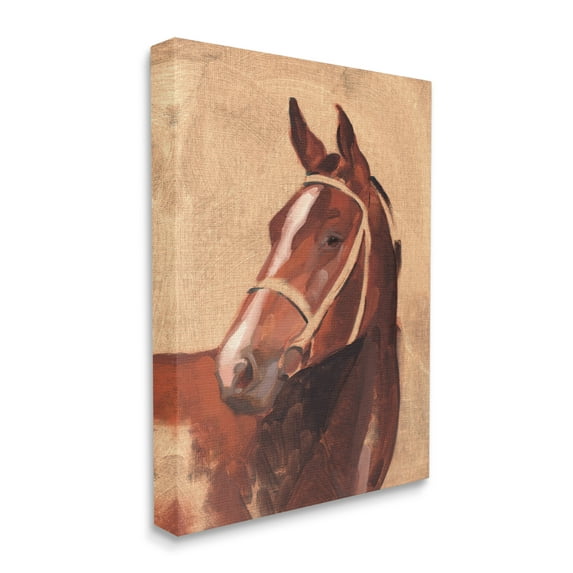Stupell Industries Southwestern Vintage Horse Equestrian Portrait Canvas Wall Art by Jacob Green
