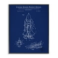 Stupell Industries Space Vehicle Blueprint Transportation Painting
