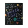 thumbnail image 1 of Stupell Industries Spaced Out Astronomy Words Line Doodle Astronauts Canvas Wall Art, 24 x 30, Design by Nina Seven, 1 of 5