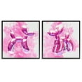 thumbnail image 1 of Stupell Industries Sparkle Balloon Dogs Abstract Painting Black Framed Art Print Wall Art, 12 x 12, Set of 2, 1 of 2
